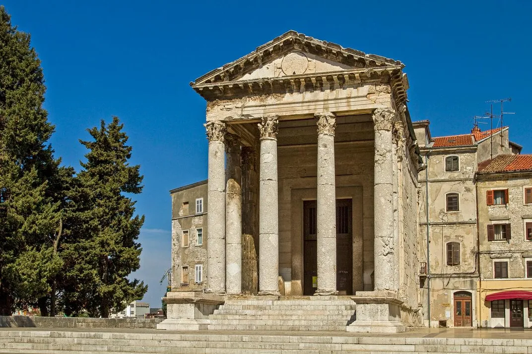 Roman temple in Pula