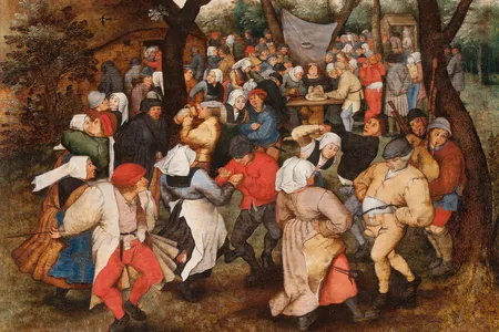 "Wedding Dance in the Open Air"
Pieter Brueghel the Younger
1607-1614, oil on oak panel.