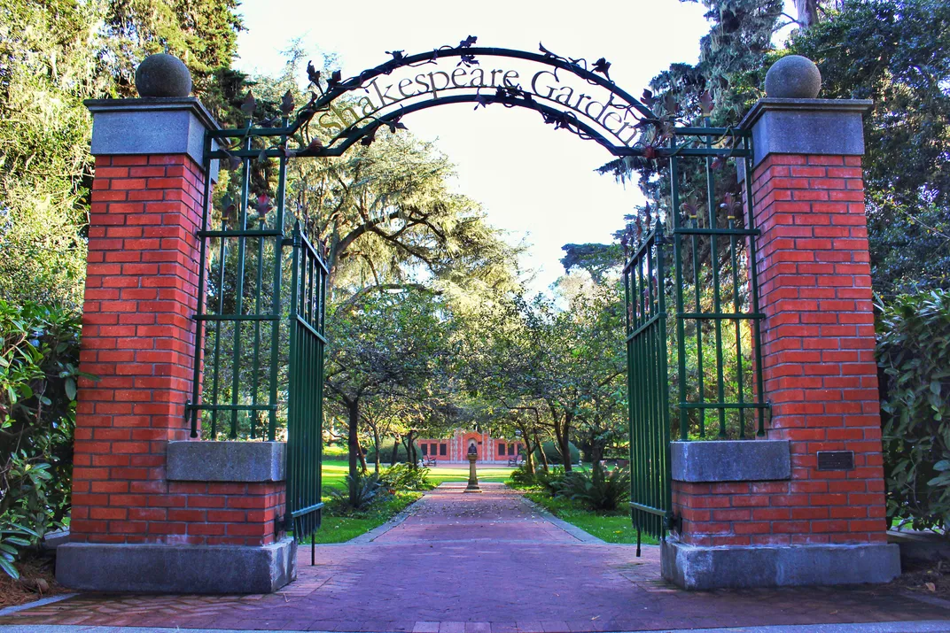 Shakespeare Garden in San Francisco's Golden Gate Park