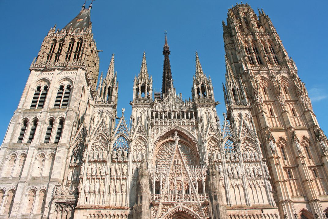 The cathedral in Rouen