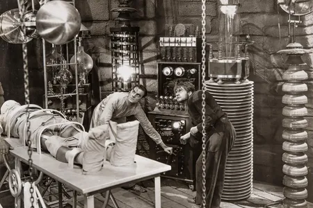 The laboratory where Frankenstein's monster is created in the 1931 film.