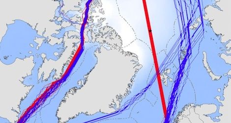 Rapidly melting sea ice