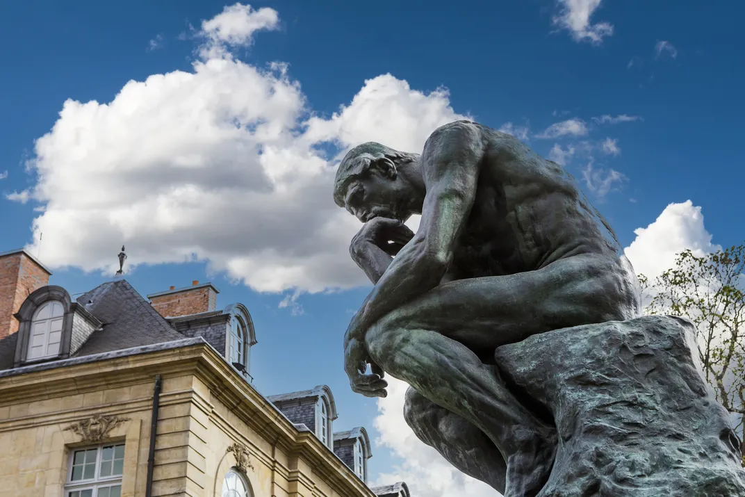Rodin's <I>The Thinker</I> in the Musée Rodin garden