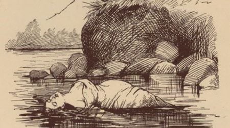 Mary Rogers in the river, 1841