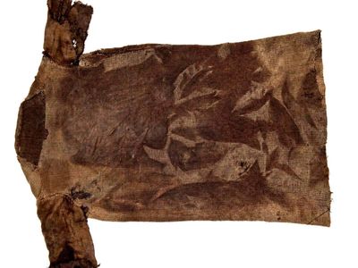 Iron Age Tunic, radiocarbon-dated to c. AD 300. that was found in a glaciated mountain pass. 