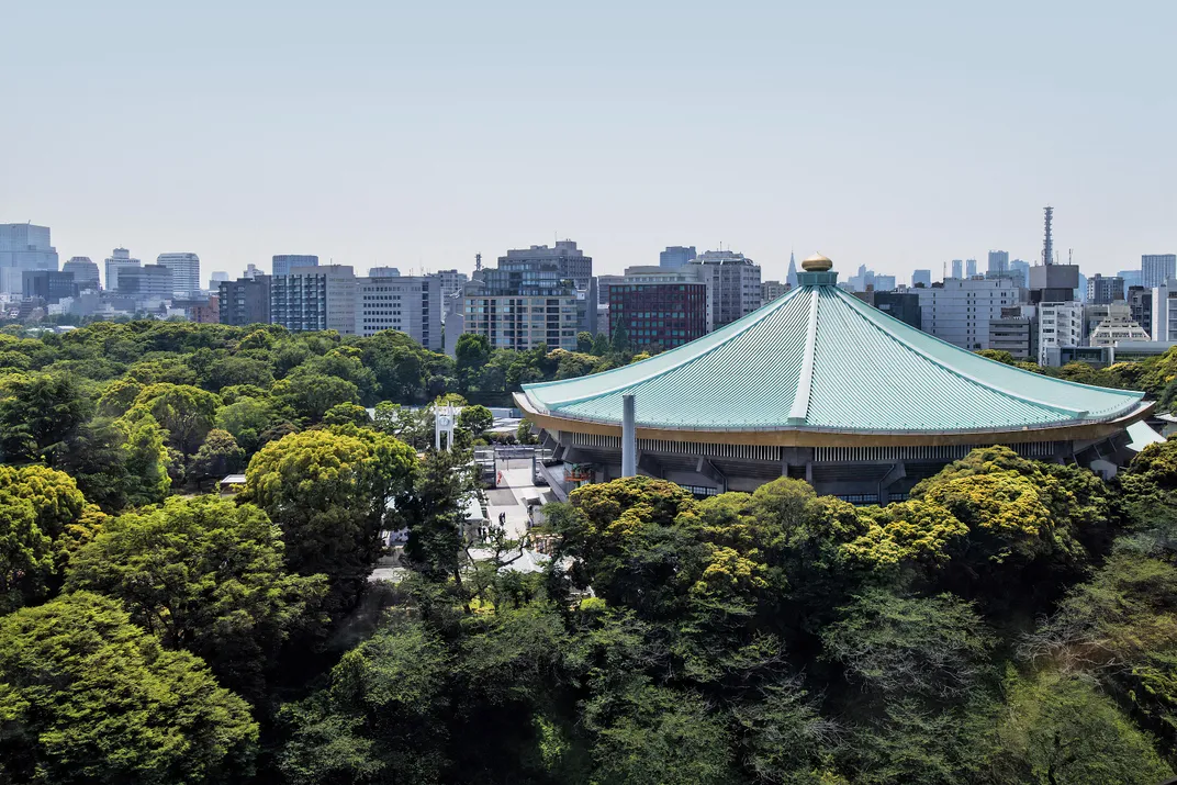 The iconic Nippon Budokan, site of judo and karate events 