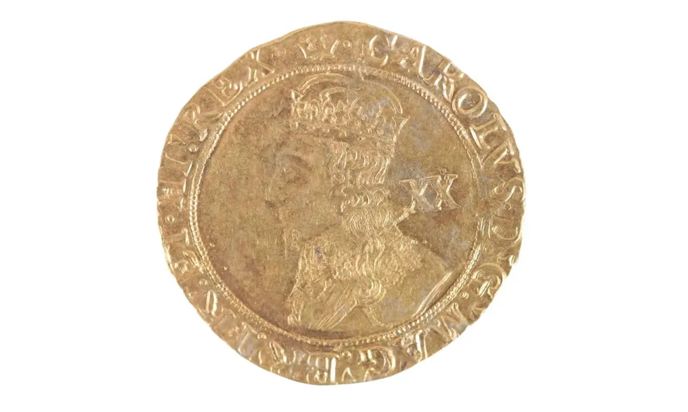 Charles I gold "unite" crown coin