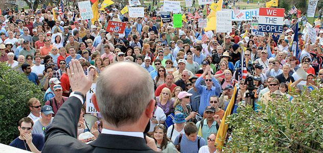 A rally round the flag in Washington