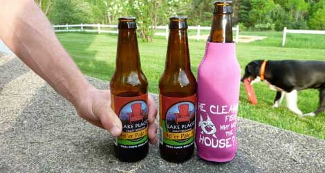 Putting beer koozies to the test.