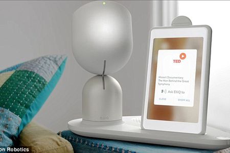 Israeli company Intuition Robotics developed a talking device named ElliQ, now being tested by older adults.