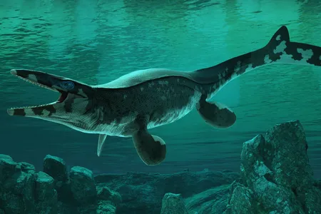 An artistic rendering of Tylosaurus rex