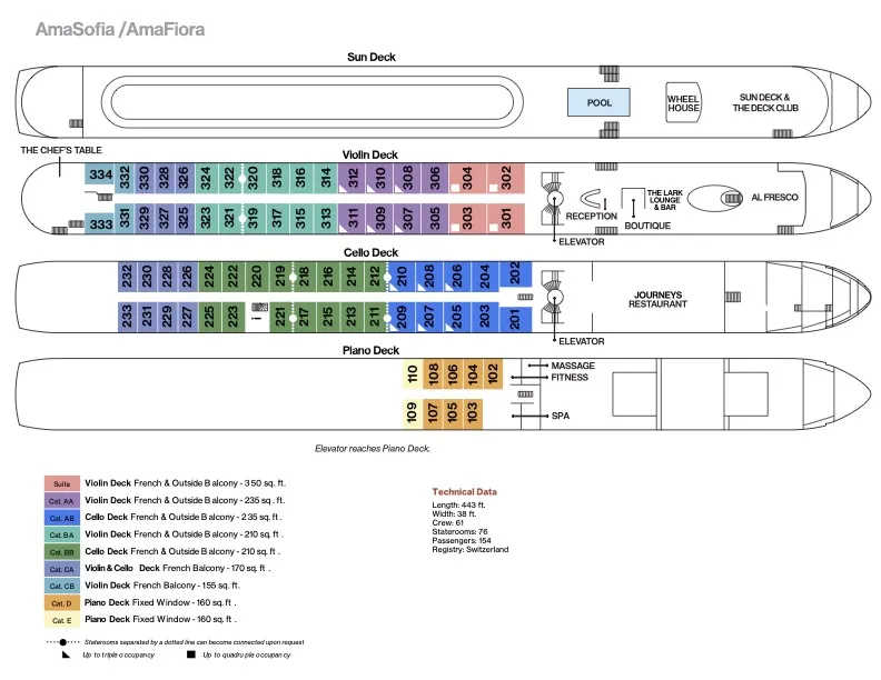 AmaFiora deck plan image