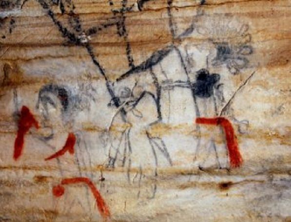 View of art in Picture Cave