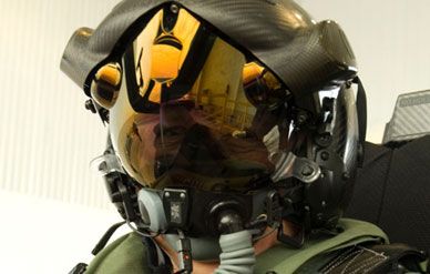 The Lightning II helmet being developed for the F-35.