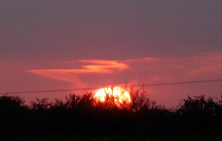 Sunrise over South Texas, by Hugh Powell. That’s right - a sunrise. In every ending there’s a new dawn, after all. See you at Food and Think)
