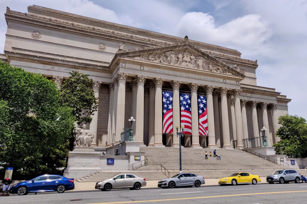 Exterior of stately museum building