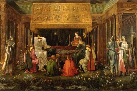Edward Burne-Jones, The Last Sleep of Arthur in Avalon, painted probably using Mummy Brown.