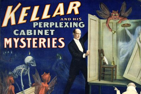 Strobridge Lithographing Company,
Kellar and His Perplexing Cabinet Mysteries, 1894. Purchase, funds graciously donated by La Fondation Emmanuelle Gattuso.