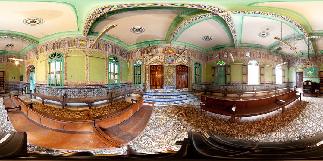 The Em Habanim Synagogue near Fez, Morocco. Its name, taken from Psalm 113, means “mother of children.” The synagogue no longer has a congregation.