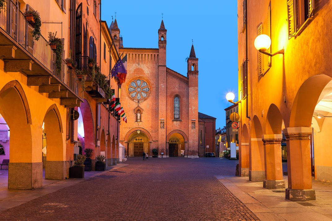 Alba at night