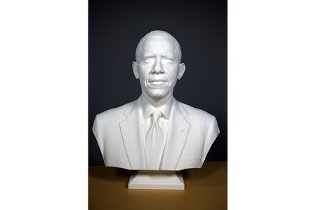 The Smithsonian announced the first presidential portraits created using 3-D technology. The prints and the 3-D data will become part of the collection of the National Portrait Gallery.