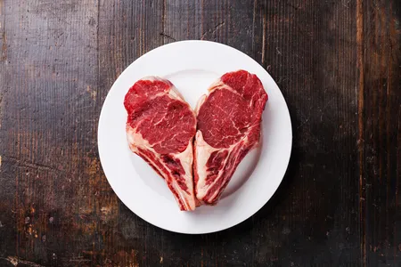 In nature and in human history, cannibalism is actually quite mainstream. No humans were harmed in the making of this image, which is of Ribeye steak.