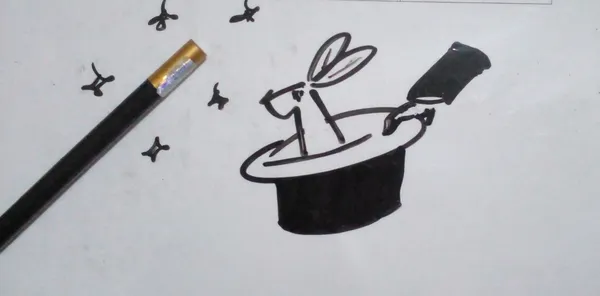 Eye liner wand summons a bunny from a hat thumbnail