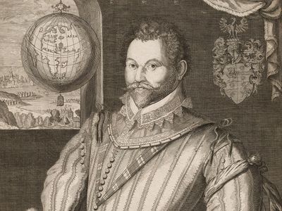 A 1583 portrait of Sir Francis Drake