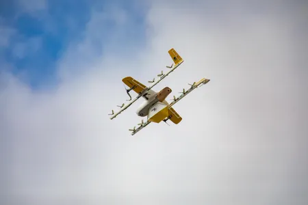Google's Wing drones can carry packages weighing up to three pounds.