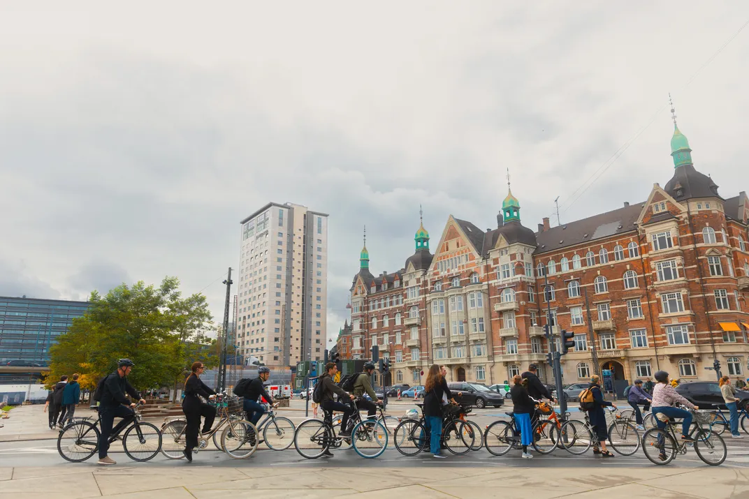 Bicycle group in Copenhagen