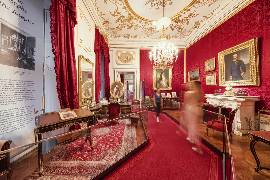 A room at the Sisi Museum in Vienna