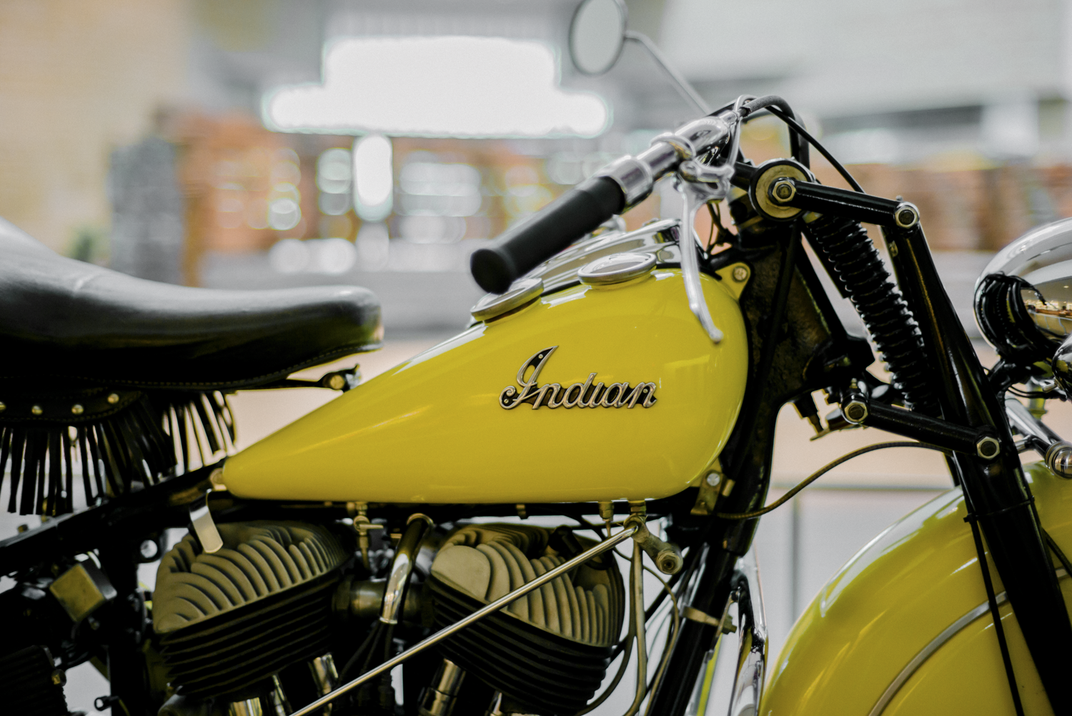 Vintage Indian Chief Motorcycle at the National Museum of the