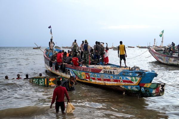 West African Immigrants Ready for Long Voyage to Canary Islands thumbnail