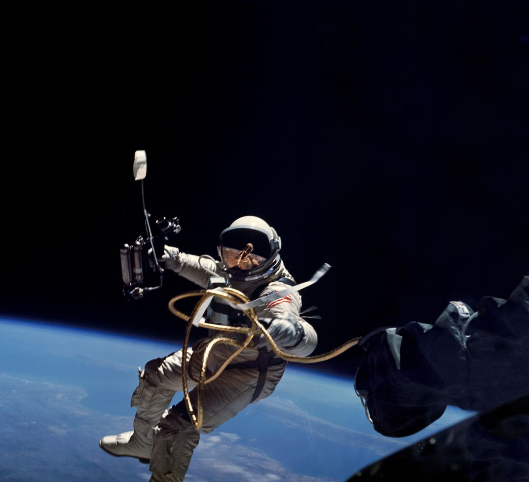 First spacewalk
