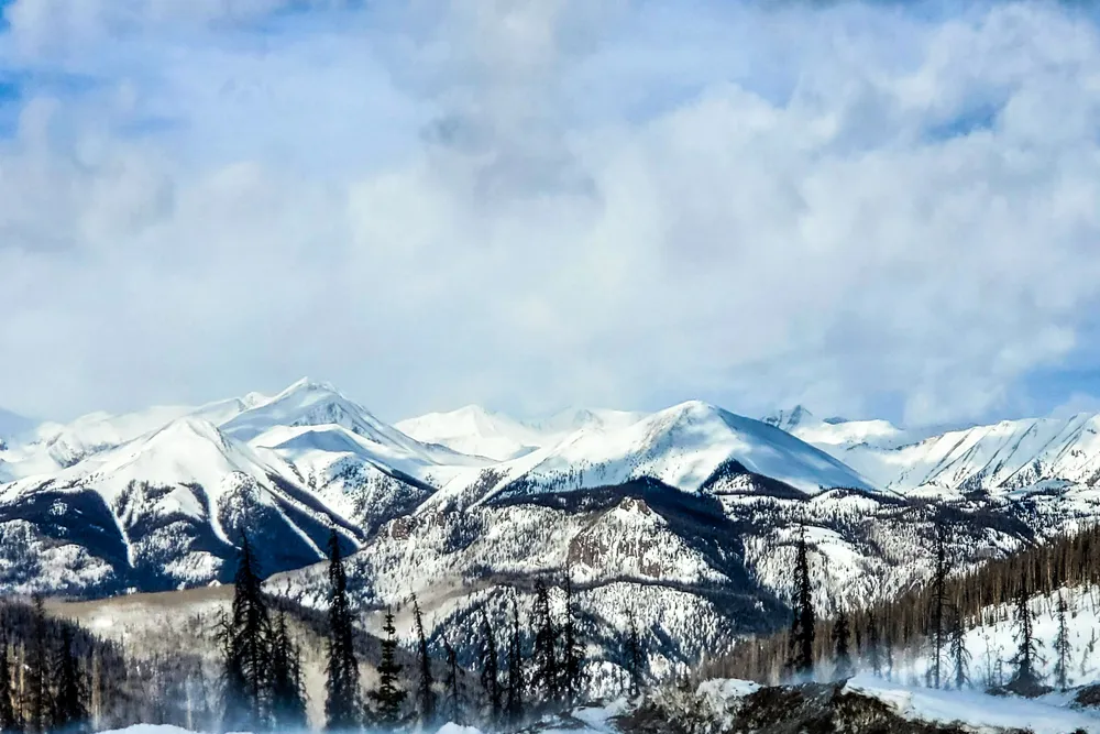 The snow-capped Rockies