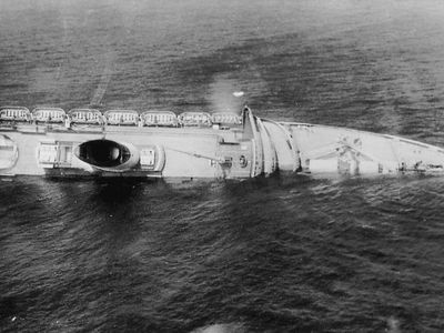 The 'Andrea Doria' in its last hours