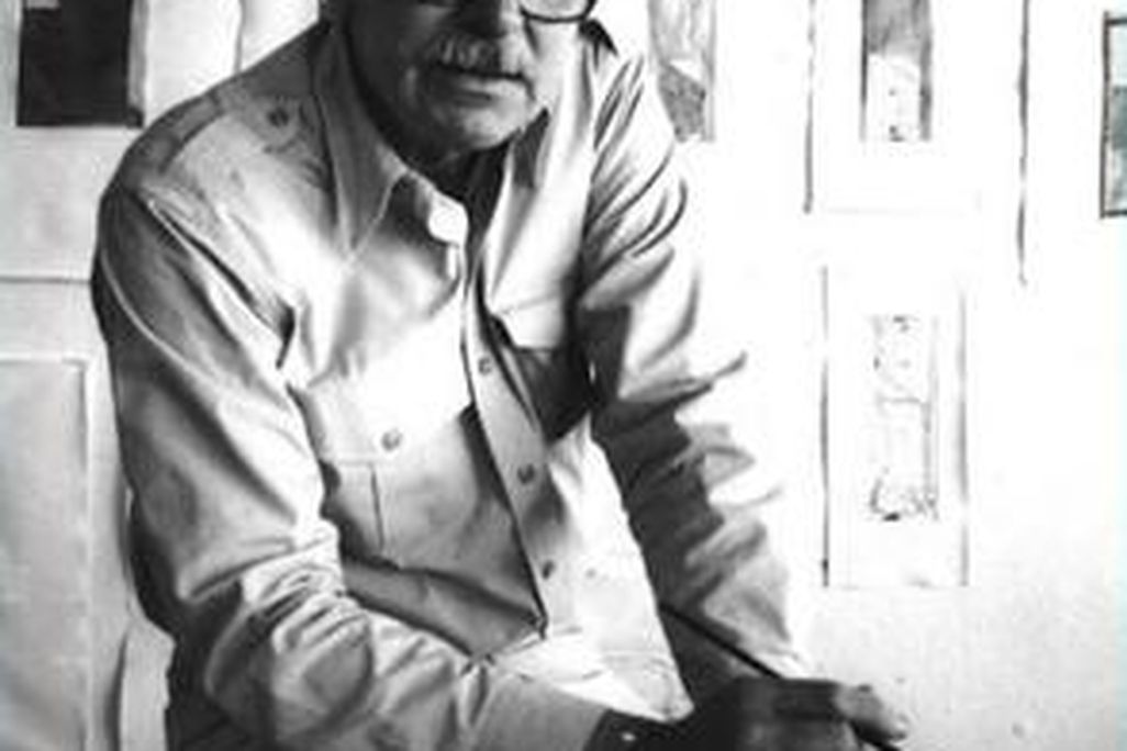 Richard Diebenkorn in his studio in 1986