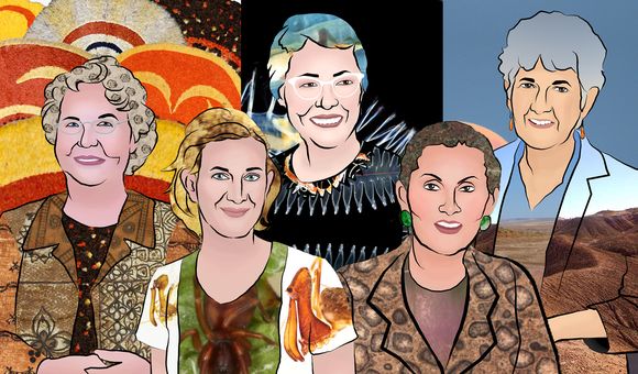 Past and present female scientists at the Smithsonian’s National Museum of Natural History have advanced humankind’s understanding of the natural world and its place in it. L to R: Adrienne Kaeppler, Hannah Wood, Marian Pettibone, Sorena Sorenson and Kay Behrensmeyer. (Smithsonian Institution). 