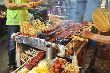 Satay at Lau Pa Sat in Singapore