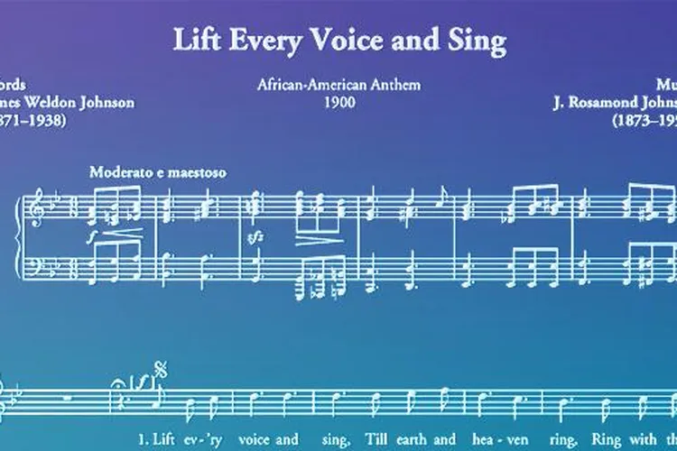Lift Every Voice and Sing sheet music (mobile)