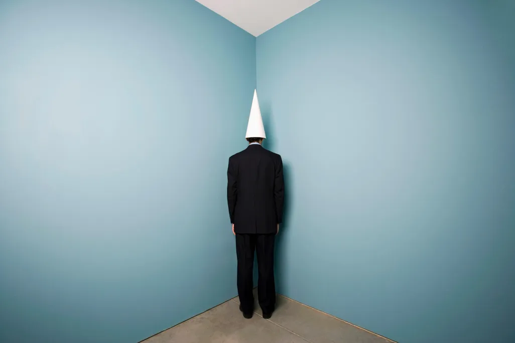 Man with Dunce Cap