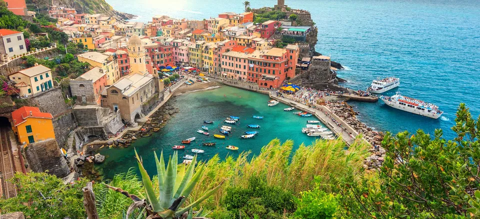  The village of Vernazza, along the Cinque Terre 