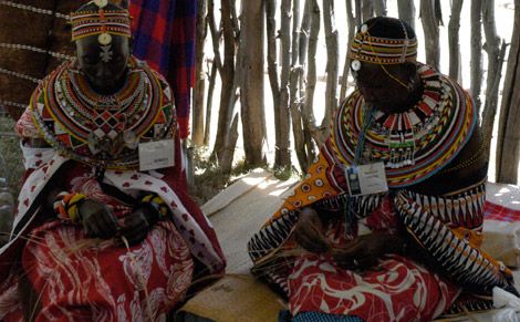 Kenyan basket weavers at the 2011 Smithsonian Folklife Festival