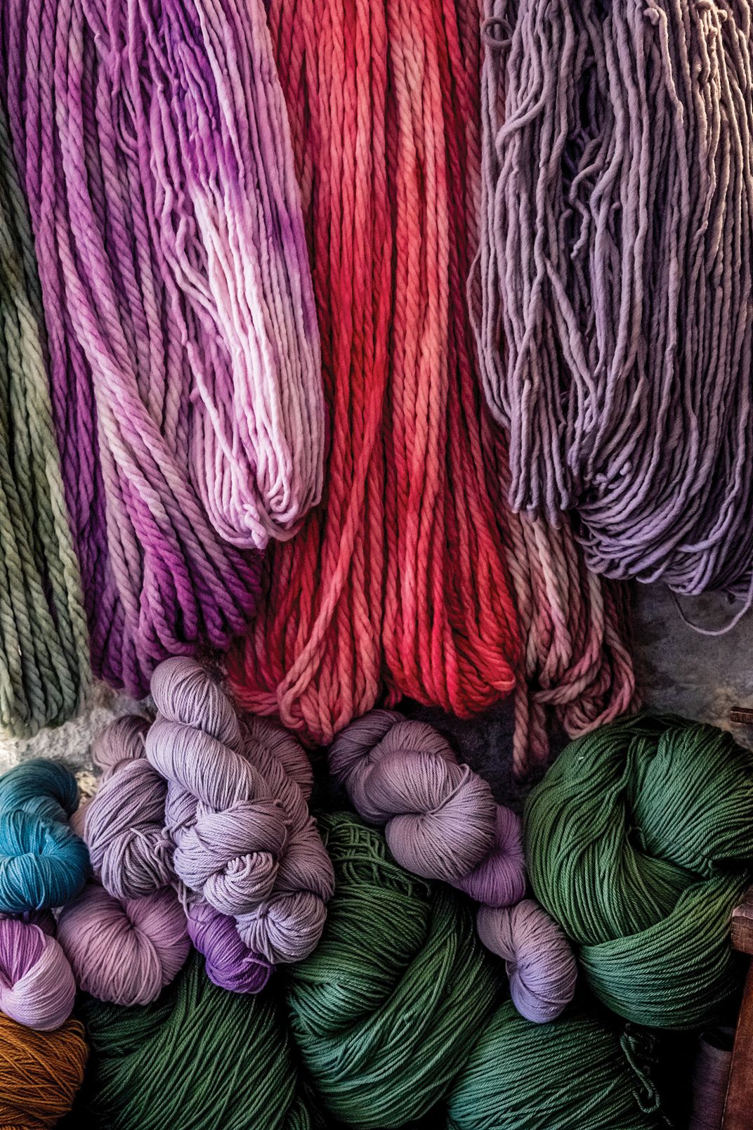 Colored wool