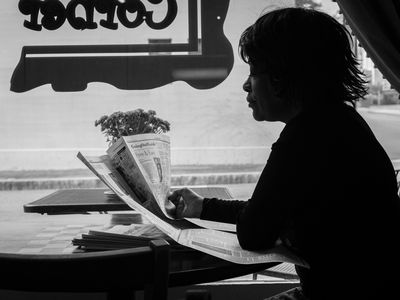 Pulitzer Prize winner and former Poet Laureate of the United States Rita Dove catches up on the news in 2013.