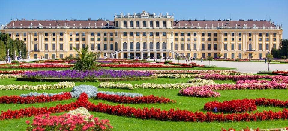  The gardens at Vienna's Schonbrunn Palace, summer residence of the Habsburgs and a World Heritage site, reflect a formal parterre.  