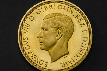 A coin featuring Edward VIII designed by Humphrey Paget&nbsp;