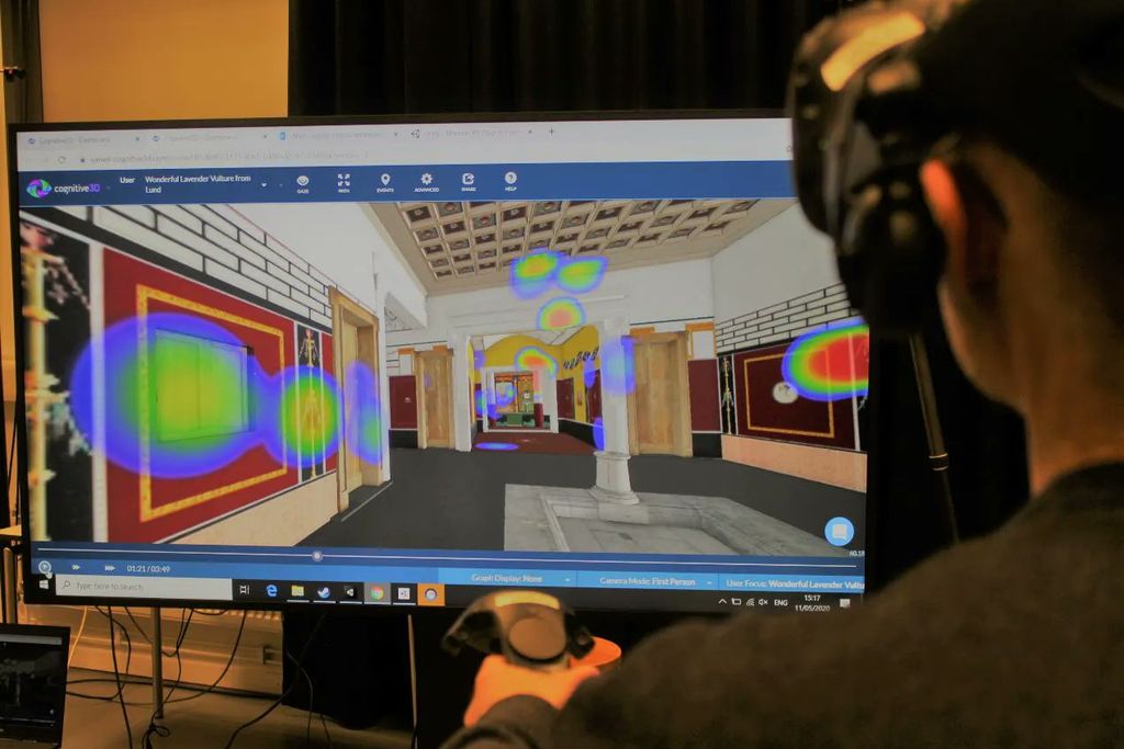 Virtual reality model of a villa in Pompeii