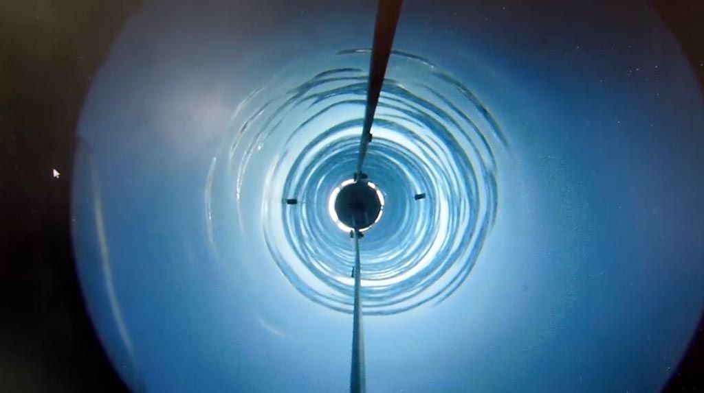 Drill hole view