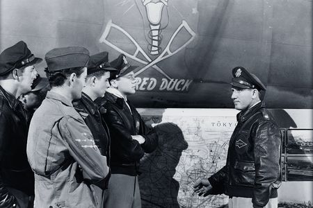 In 30 Seconds Over Tokyo, Spencer Tracy (at right) played Jimmy Doolittle, who led the April 1942 air raid.